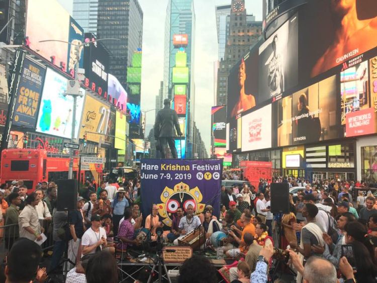 Madhava in Times Square