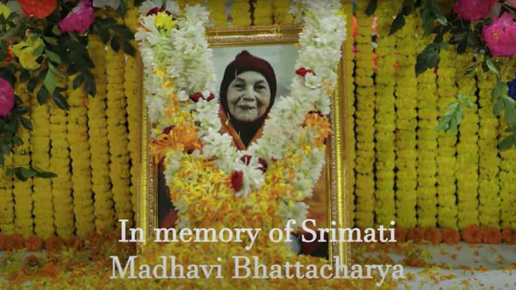 In Memory of Srimati Madhavi Bhattacharya